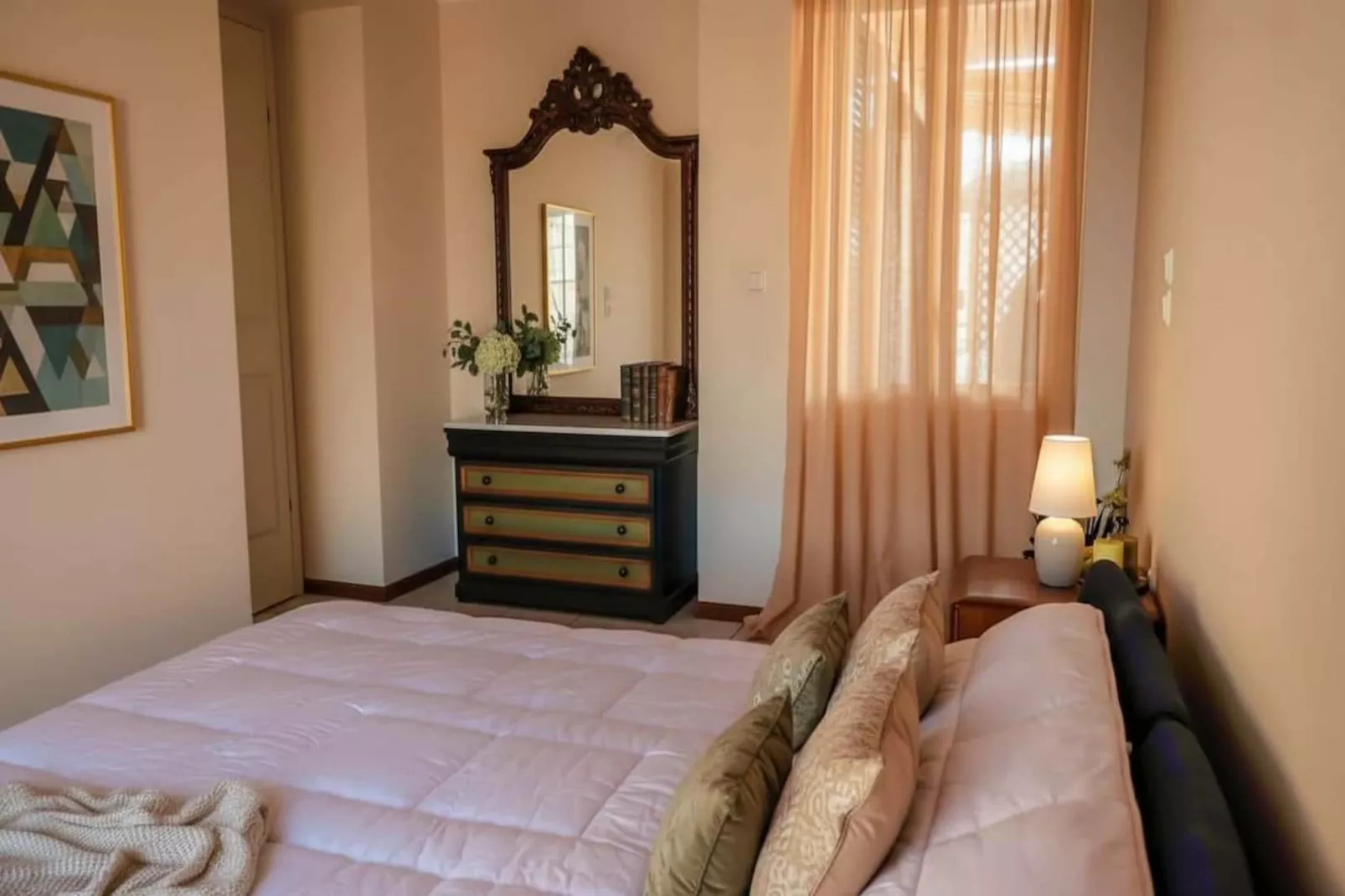 Urban Preveza Central Apt with Balcony - Slaapkamer