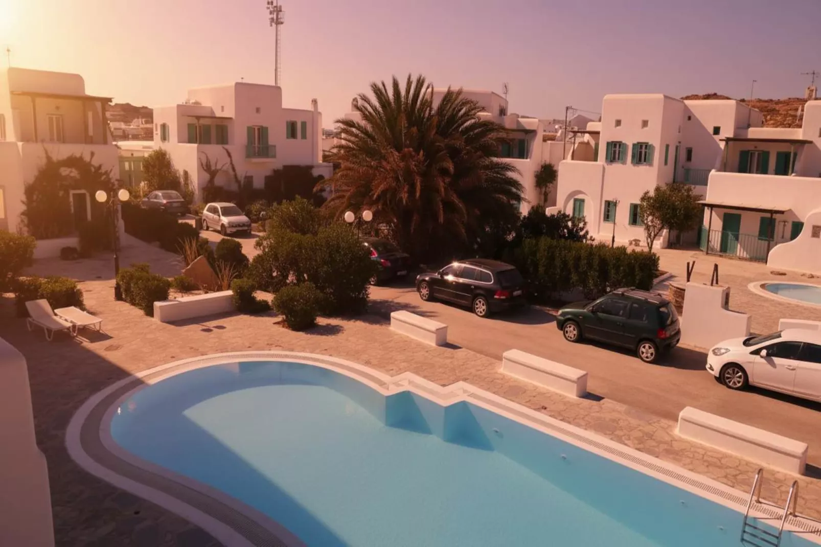 Ornos Elegant 2 Bd House with Shared Pool - Buitenkant zomer