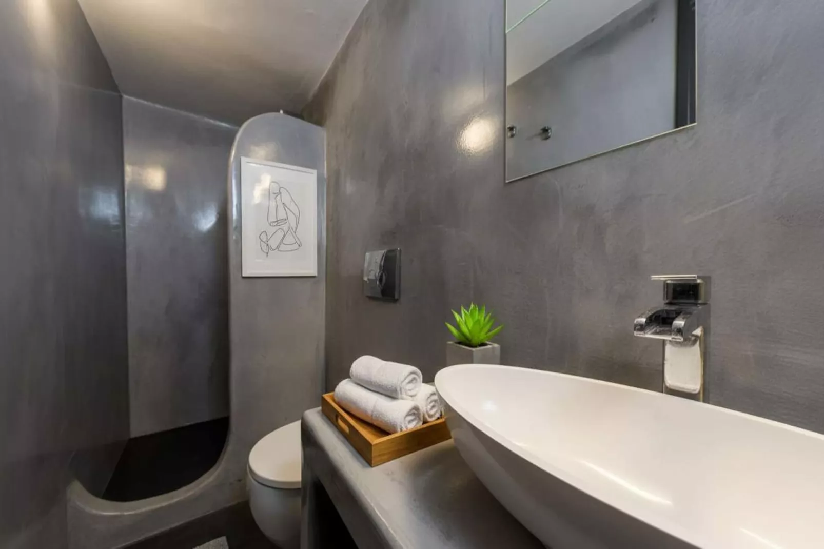 Poseidon’s Water Escape Santorini Rooftop Jacuzzi - Badkamer