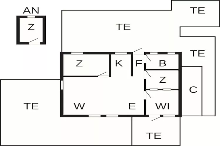 6 persoons vakantie huis in Hejls - Plattegrond