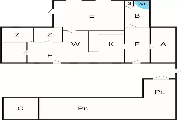 4 persoons vakantie huis in Asaa - Plattegrond