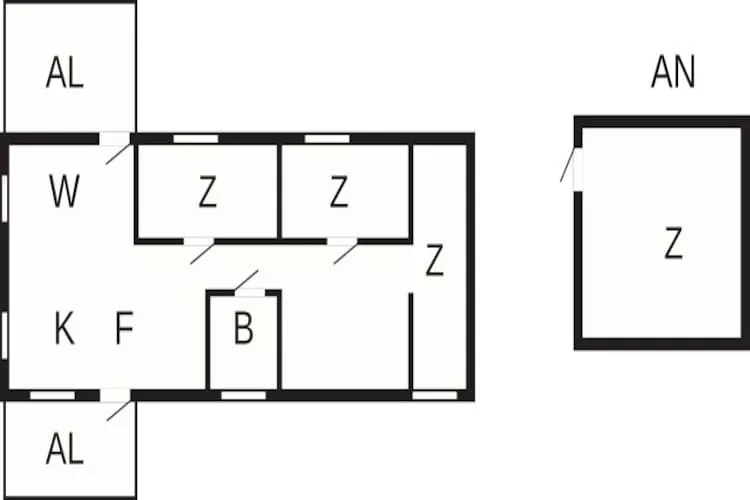Schilderachtig huisje aan het meer-By Traum - Plattegrond