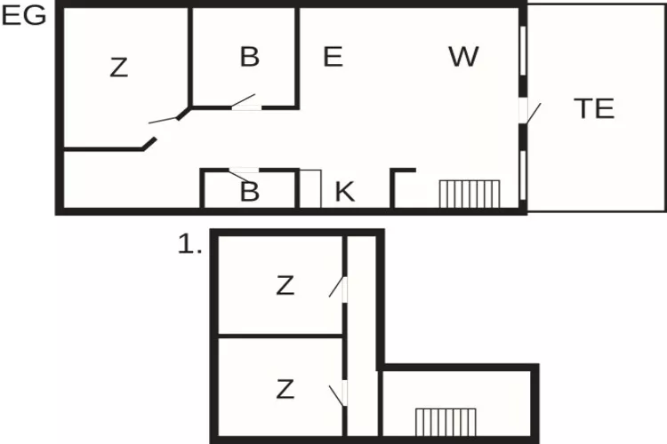 6 persoons vakantie huis in Brovst - Plattegrond