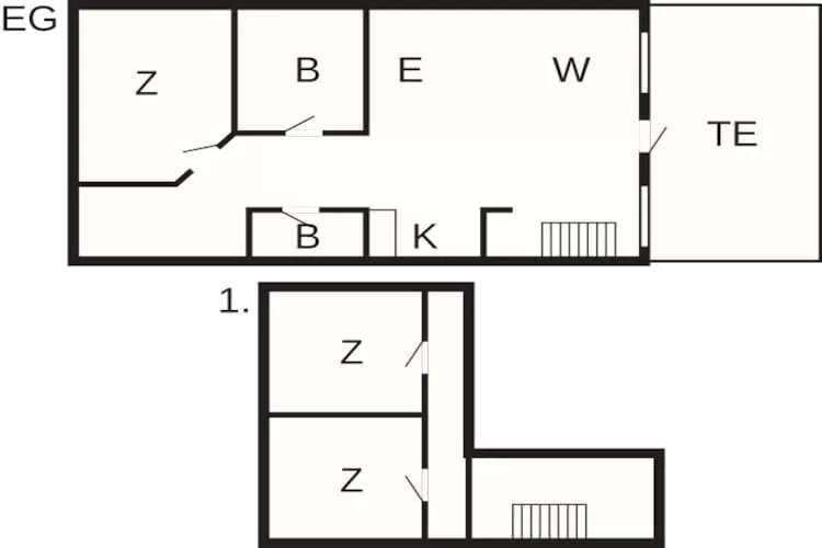 6 persoons vakantie huis in Brovst - Plattegrond