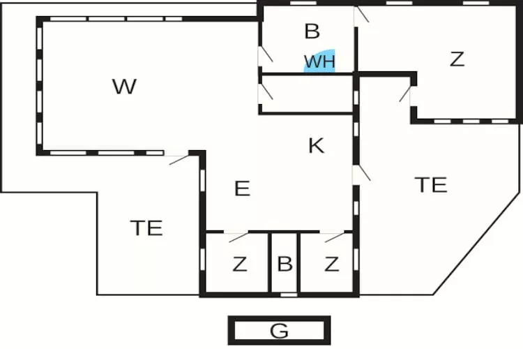 6 persoons vakantie huis in Løkken - Plattegrond
