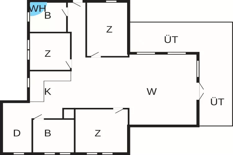 6 persoons vakantie huis in Ansager - Plattegrond