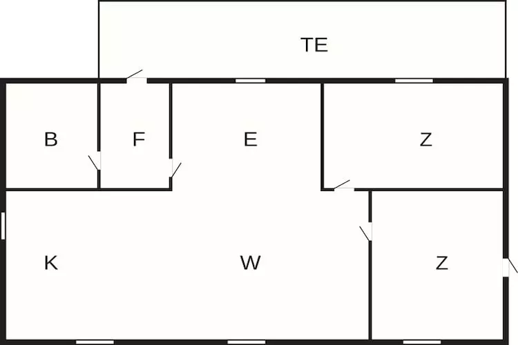 6 persoons vakantie huis in Hemmet - Plattegrond