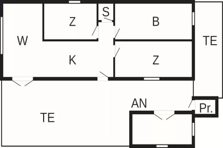 6 persoons vakantie huis in Thisted - Plattegrond