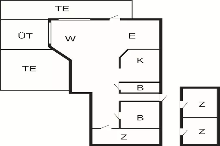 6 persoons vakantie huis in Gørlev - Plattegrond