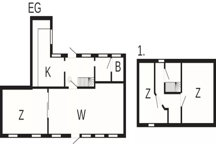 6 persoons vakantie huis in Aakirkeby - Plattegrond