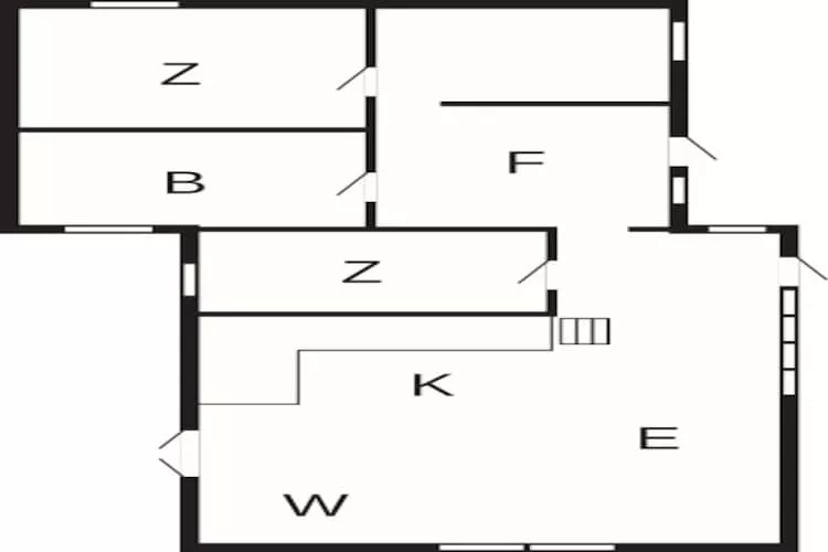 Idyllisch strandverblijf in Albaek - Plattegrond