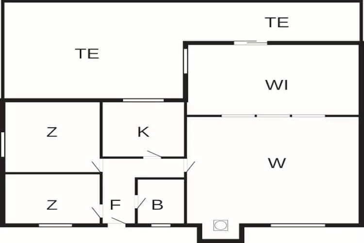 Lichte Cottage met Tuin Terras-By Traum - Plattegrond
