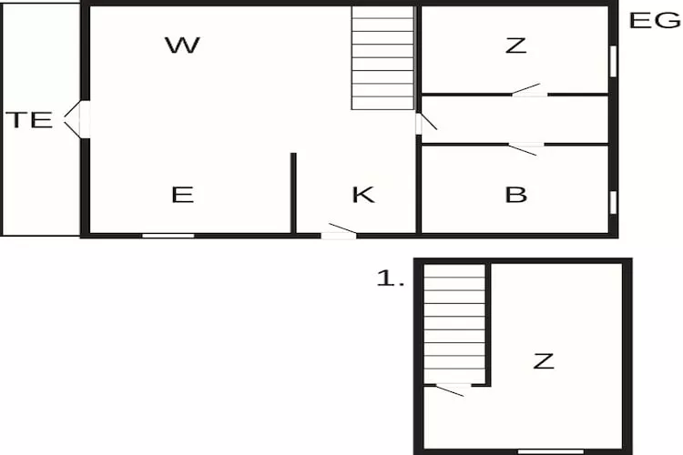 5 persoons vakantie huis in Millinge - Plattegrond
