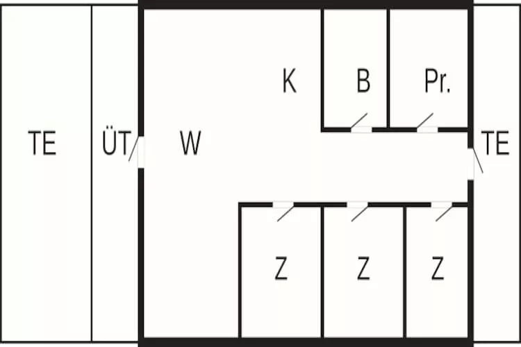 6 persoons vakantie huis in Toftlund - Plattegrond