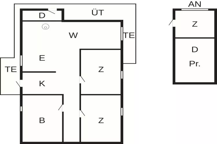 Kustsereniteit bij Knasborg Strand-By Traum - Plattegrond