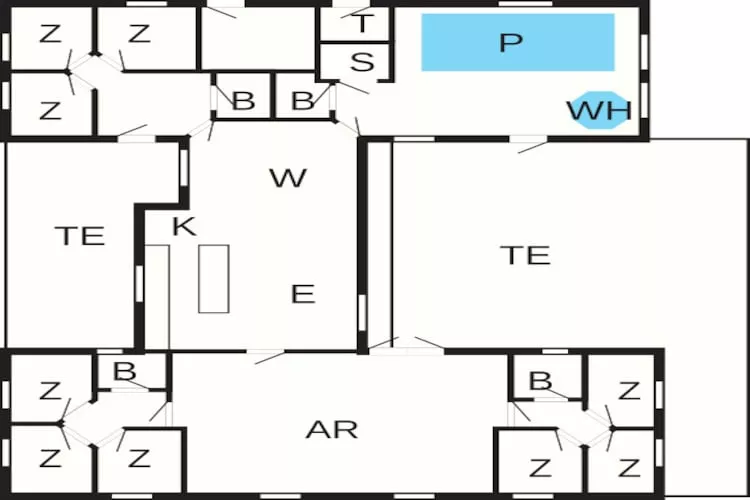 24 persoons vakantie huis in Frederiksværk - Plattegrond