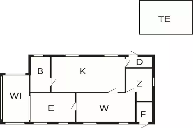 4 persoons vakantie huis in Tønder - Plattegrond