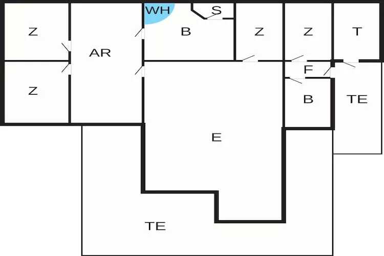 10 persoons vakantie huis in Løkken - Plattegrond