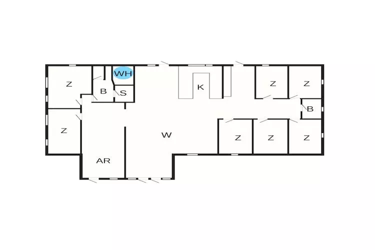 14 persoons vakantie huis in Glesborg - Plattegrond