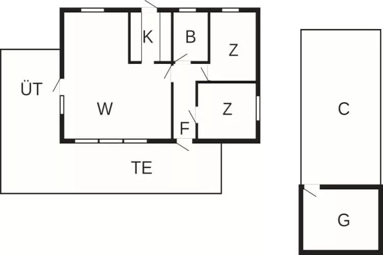 Rustige Oase in Hummingen-By Traum - Plattegrond