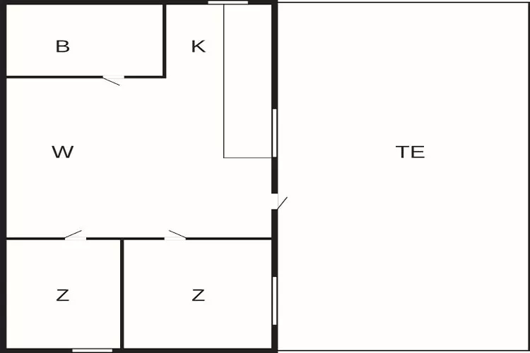 Sereen kusttoevluchtsoord in Adelso-By Traum - Plattegrond