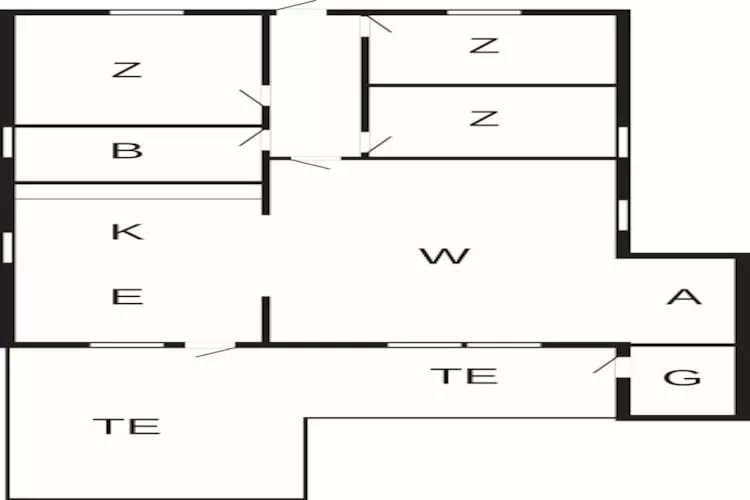 Afgelegen Havenhuisje-By Traum - Plattegrond
