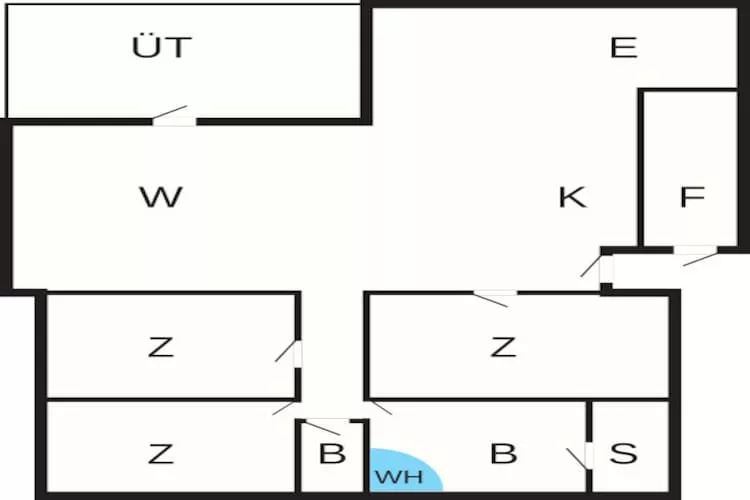 6 persoons vakantie huis in Brovst - Plattegrond