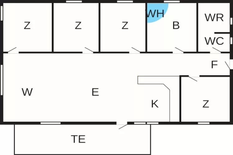 8 persoons vakantie huis in Væggerløse - Plattegrond