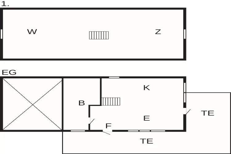 4 persoons vakantie huis in Veddige - Plattegrond