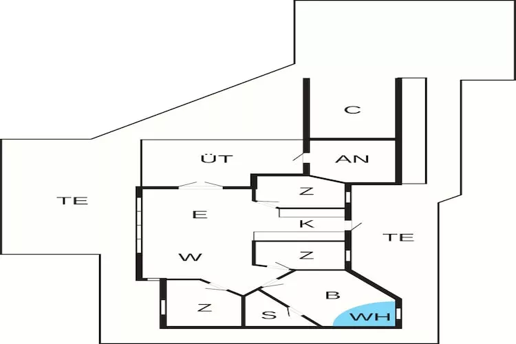 6 persoons vakantie huis in Sjølund - Plattegrond