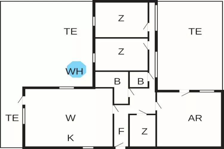 8 persoons vakantie huis in Væggerløse - Plattegrond