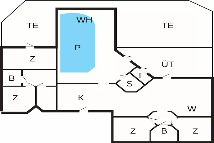 10 persoons vakantie huis in Tisvildeleje - Plattegrond