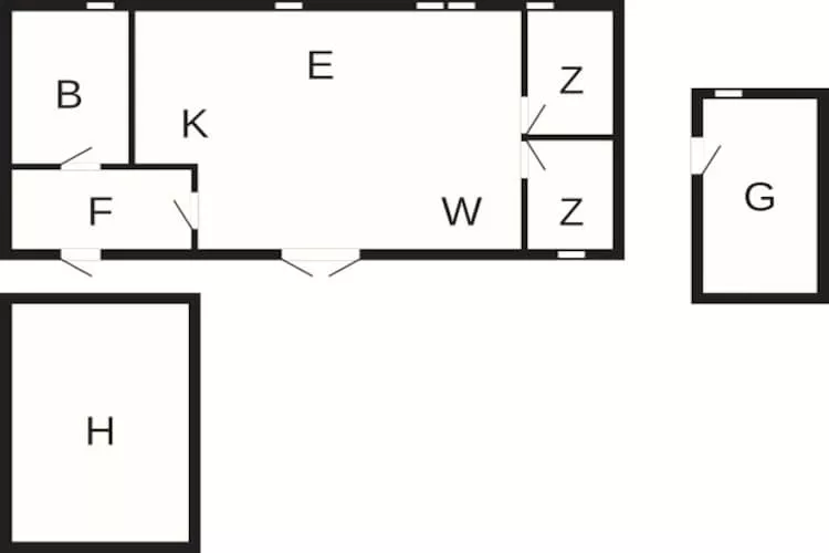 6 persoons vakantie huis in Løkken - Plattegrond