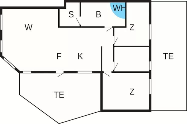 6 persoons vakantie huis in Hadsund - Plattegrond