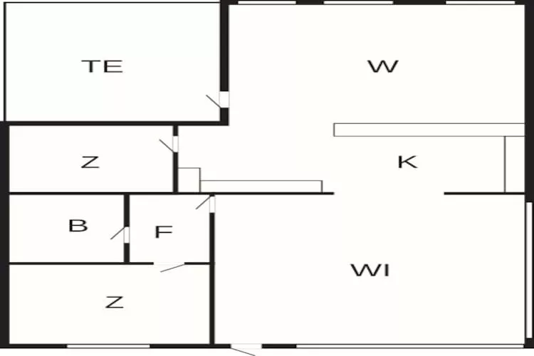 4 persoons vakantie huis in Hemmet - Plattegrond