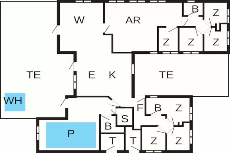 18 persoons vakantie huis in Fjerritslev - Plattegrond