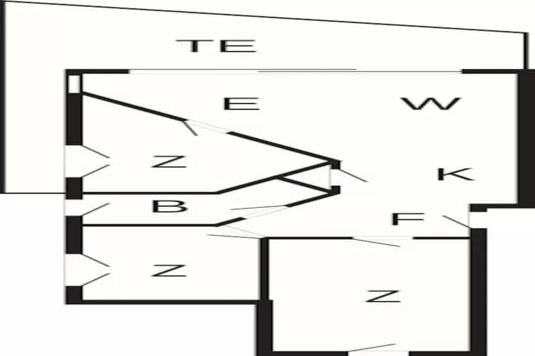 Modern appartement met direct uitzicht op zee - Plattegrond