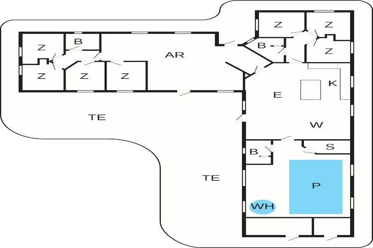 16 persoons vakantie huis in Væggerløse - Plattegrond