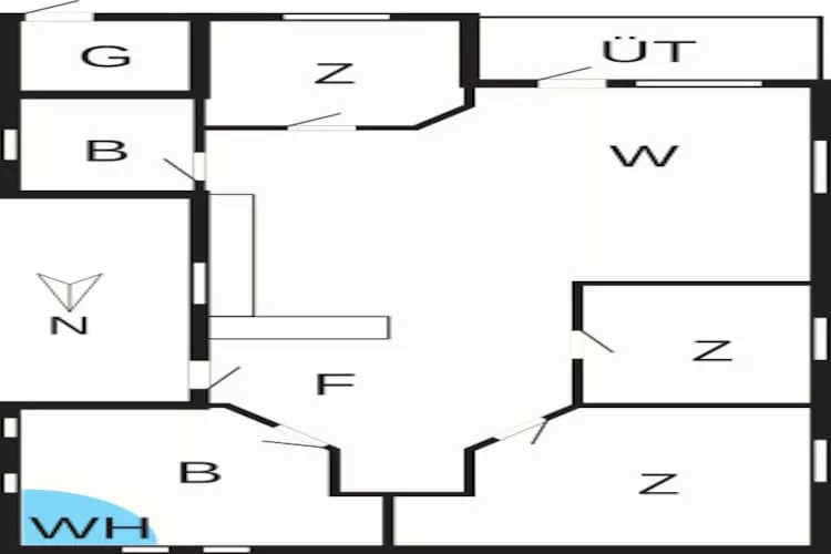 6 persoons vakantie huis in Thyholm - Plattegrond