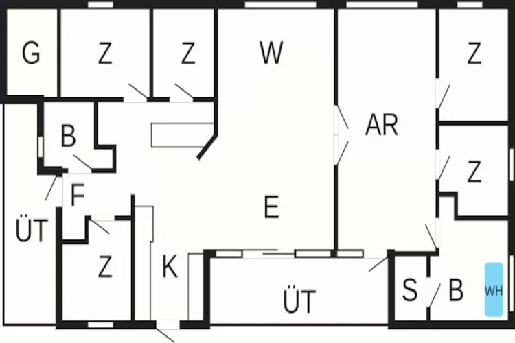 10 persoons vakantie huis in Ebeltoft - Plattegrond
