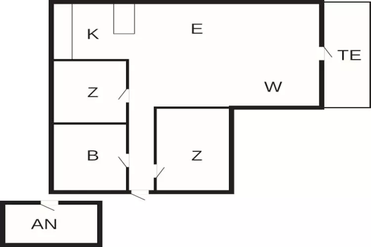 6 persoons vakantie huis in Harboøre - Plattegrond