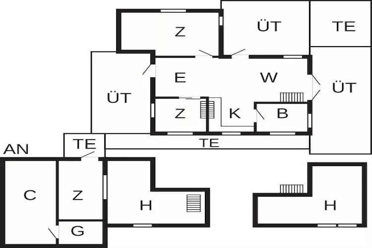 6 persoons vakantie huis in Løkken - Plattegrond