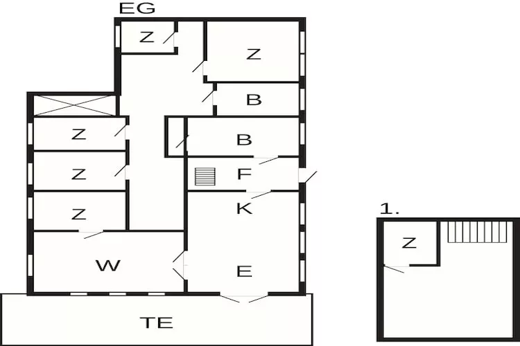 10 persoons vakantie huis in Thisted - Plattegrond