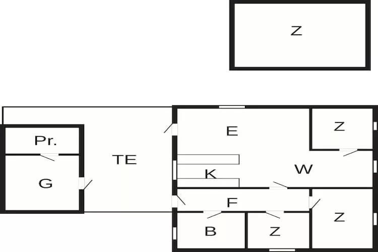 6 persoons vakantie huis in Hemmet - Plattegrond