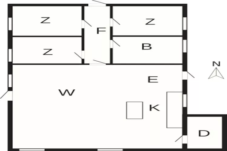 Gezellig toevluchtsoord in Sonderho -- By Traum Ferienwohnungen - Plattegrond