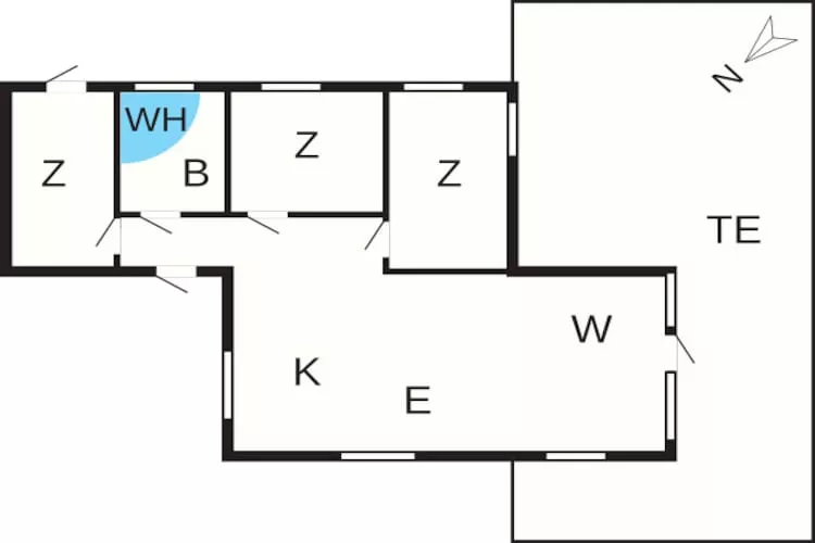 Vakantiehuis in Vestervig met jacuzzi - Plattegrond