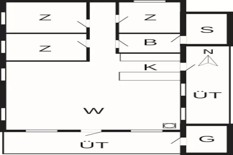 Gezellig saunahuis met barbecue - Plattegrond