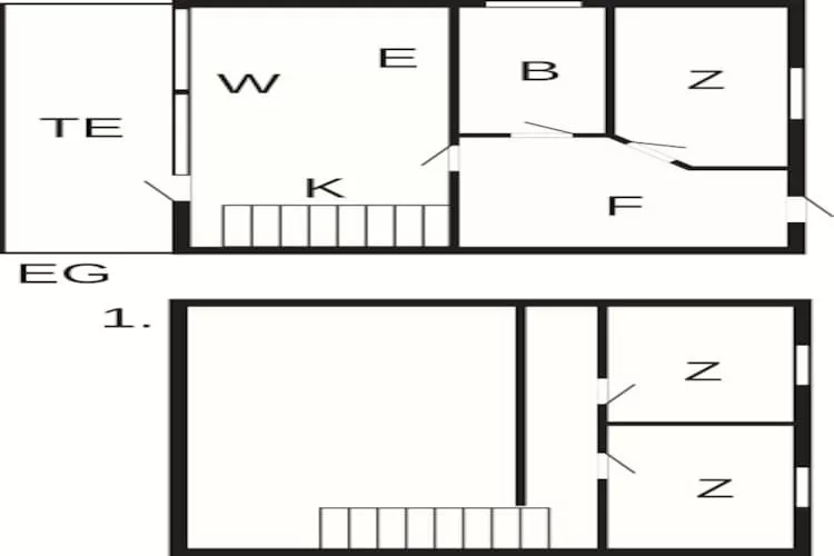 Gezellige stadswoning nabij strand -- By Traum Ferienwohnungen - Plattegrond