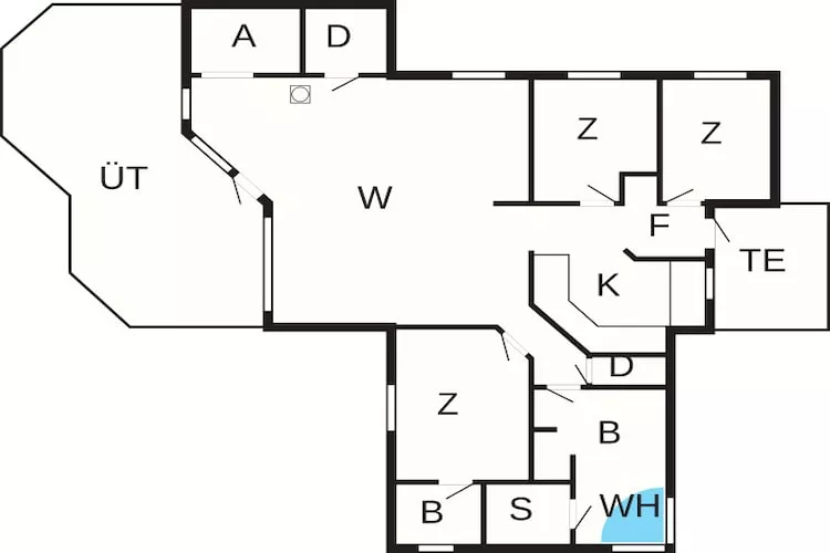 Strandgeluk in Kelstrup -- By Traum Ferienwohnungen - Plattegrond