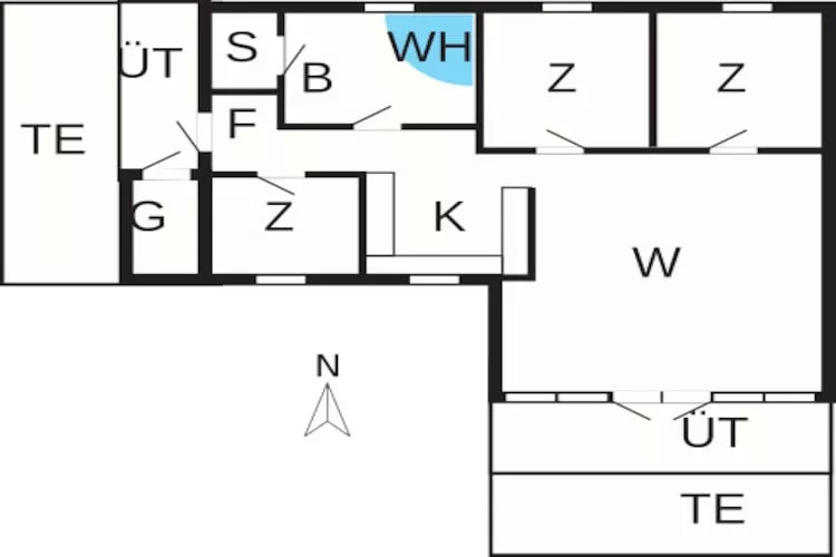 6 persoons vakantie huis in Højslev-By Traum - Plattegrond